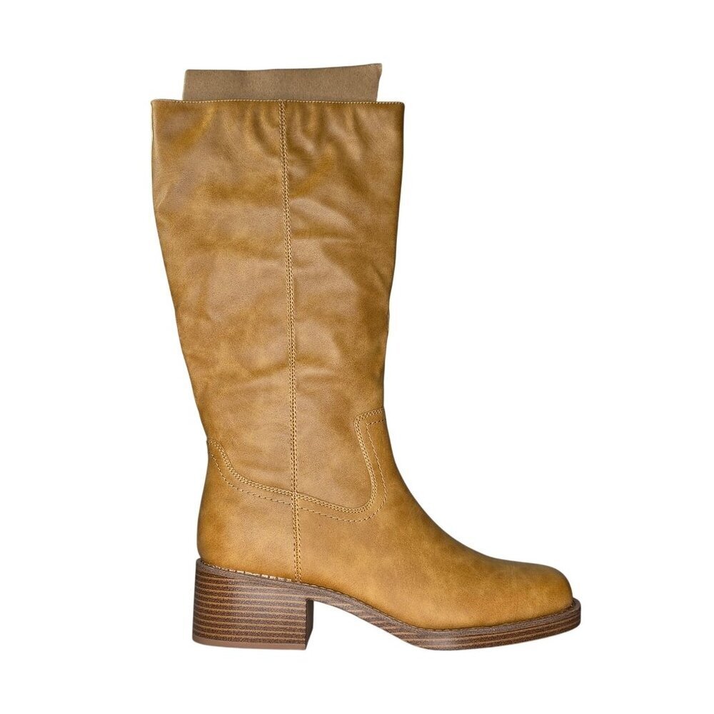 NWT Wild Pair Women's Warblerr Square Toe Tall Boots - Banana